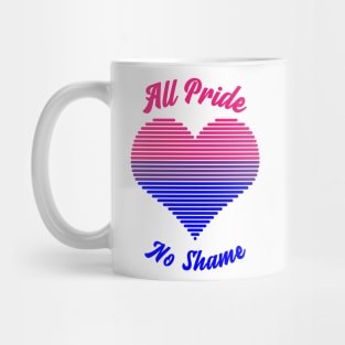 All Pride No Shame - Bisexual Flag Mug